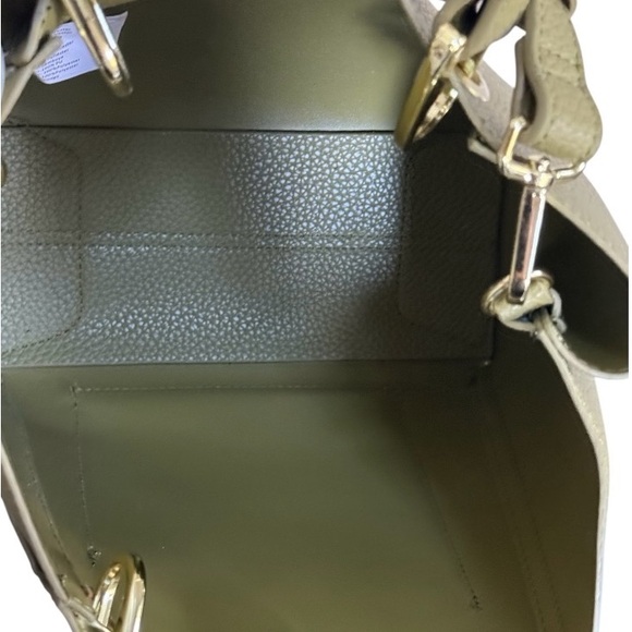 NWT Steve Madden Olive Faux Leather Satchel Mini Tote Crossbody with Scarf! NEW! - Picture 12 of 16